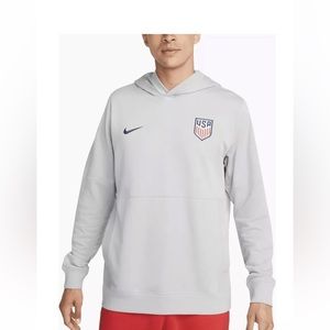 Nike Soccer USMNT '22 Grey Travel Pullover Hoodie Men's Brand New With Tags $90